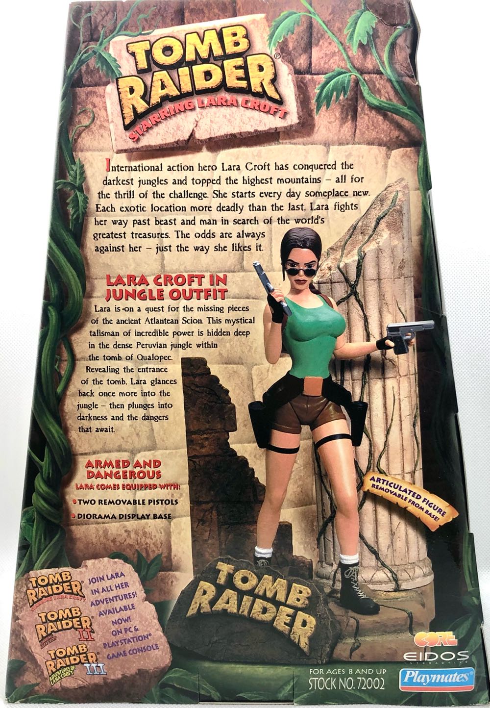 (D) Lara Croft (Jungle Outfit) - Playmates (Tomb Raider) (Tomb Raider) action figure collectible - Main Image 2
