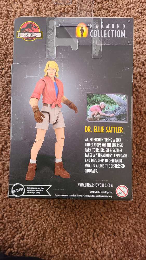 Dr. Ellie Sattler - Mattel (Jurassic Park) action figure collectible [Barcode 194735039975] - Main Image 2