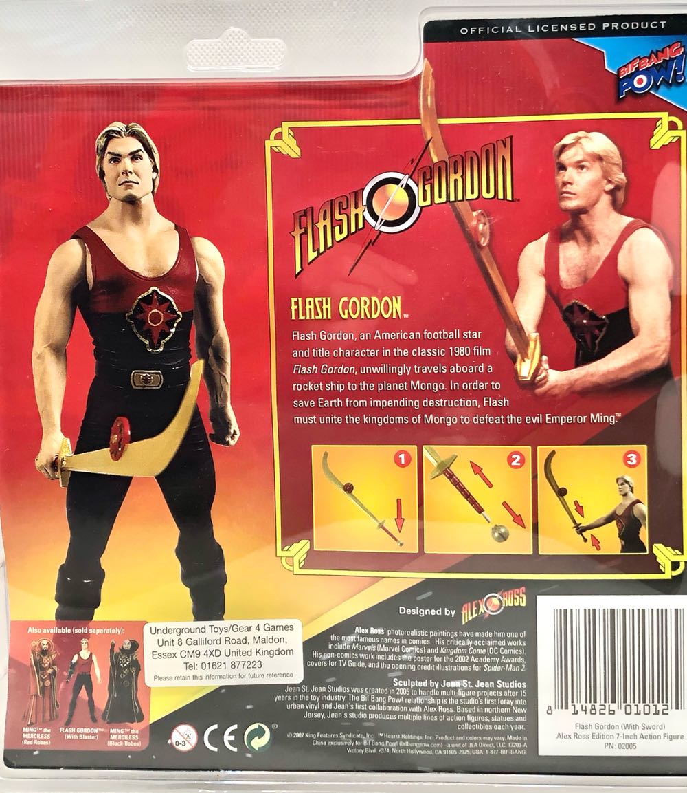 (6”) Flash Gordon (Alex Ross) - Bif Bang Pow! (Flash Gordon) (Flash Gordon) action figure collectible - Main Image 2