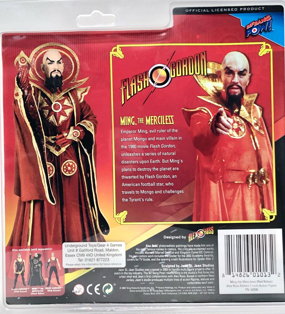 (6”) Ming The Merciless (Alex Ross) - Bif Bang Pow! (Flash Gordon) (Flash Gordon) action figure collectible - Main Image 2