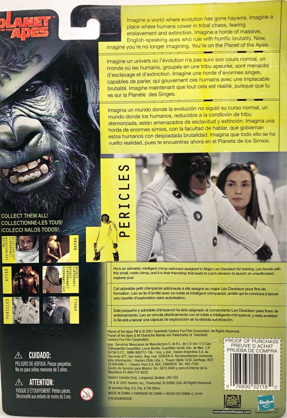 Pericles - Hasbro (Plantet Of The Apes) (Planet Of The Apes) action figure collectible - Main Image 2