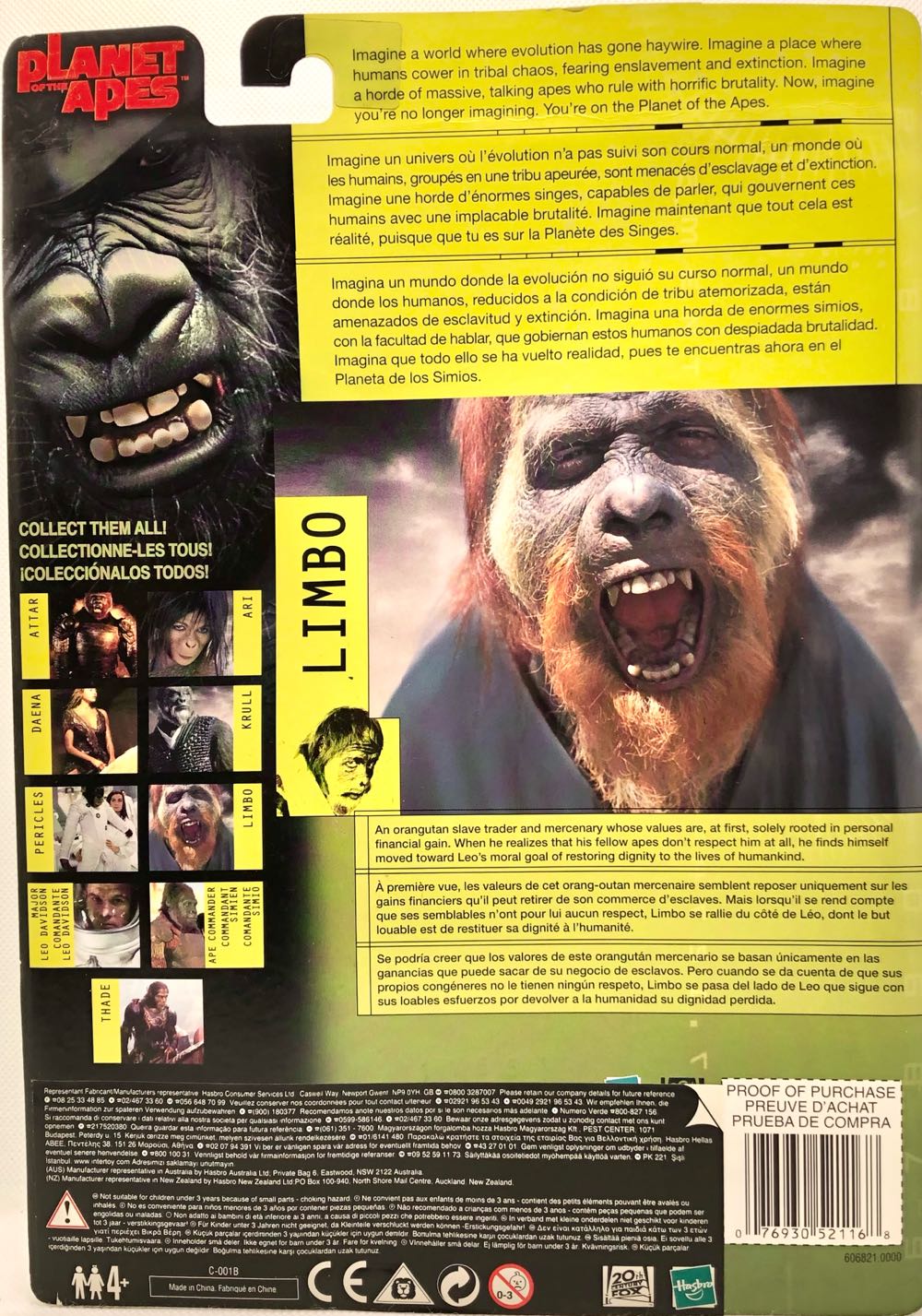 Limbo - Hasbro (Plantet Of The Apes) (Planet Of The Apes) action figure collectible - Main Image 2