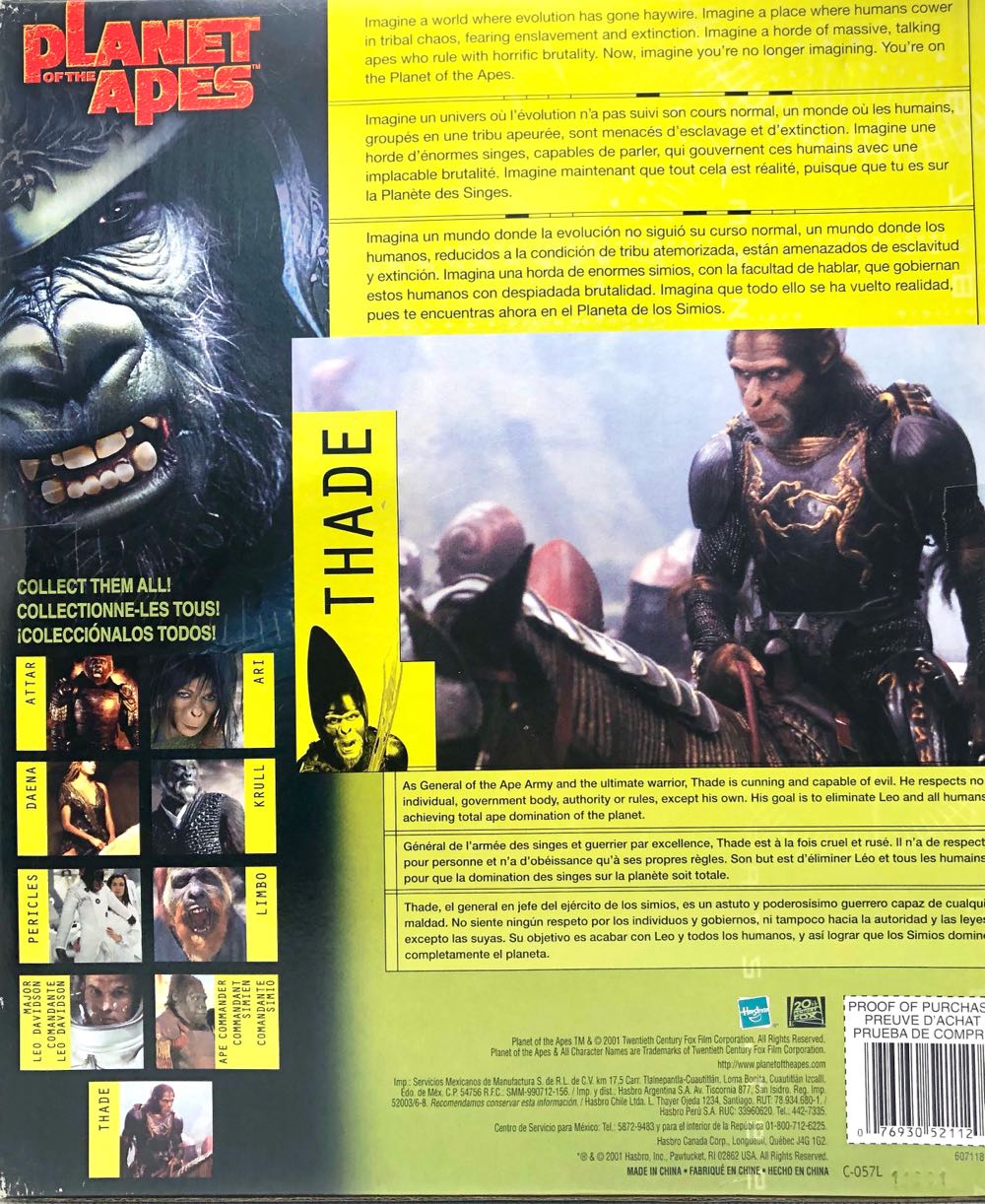 Thade (With Battle Steed) - Hasbro (Plantet Of The Apes) (Planet Of The Apes) action figure collectible - Main Image 2