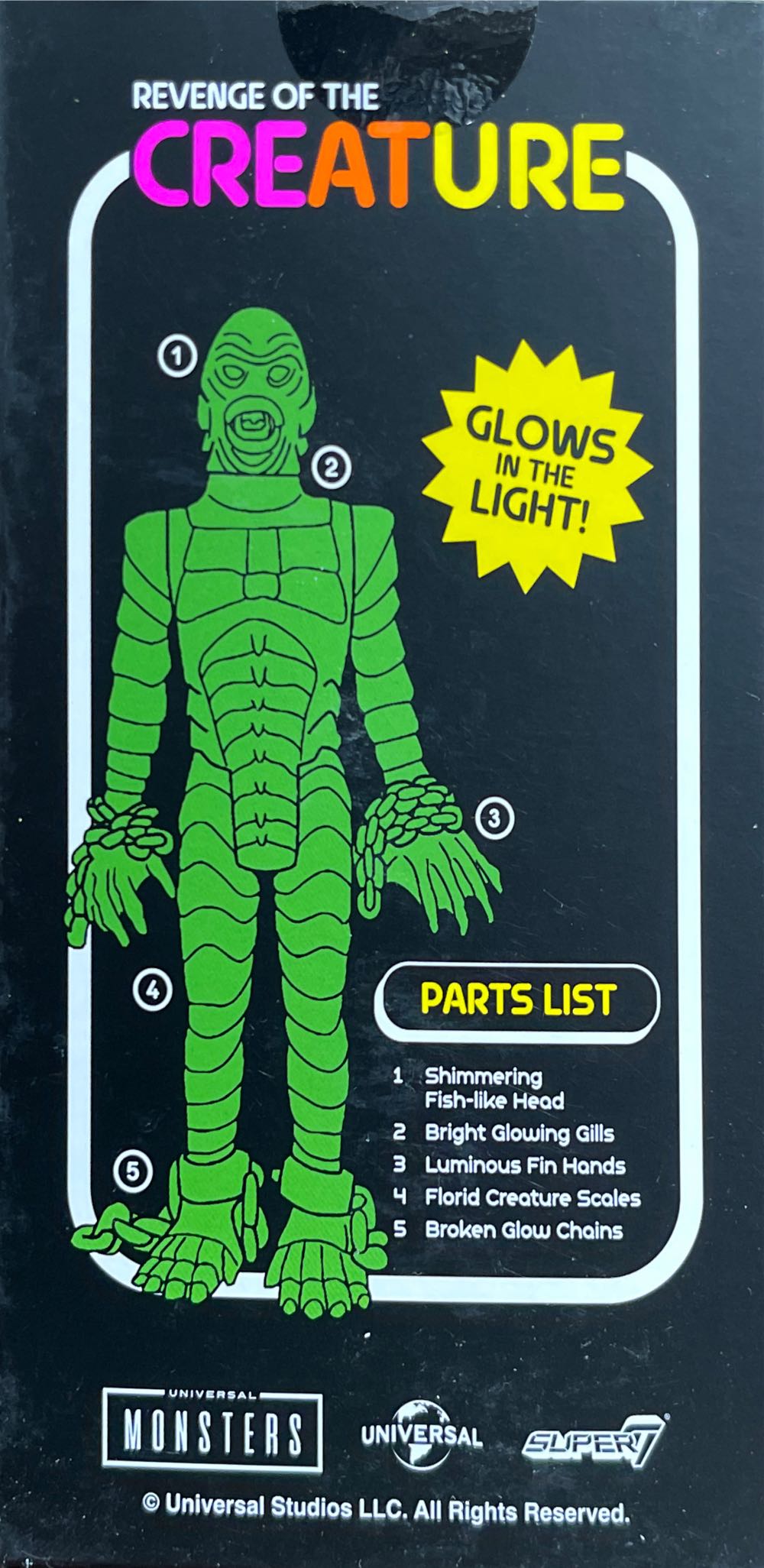 New Reaction Super7 Revenge Of The Creature Luminators ... - Super 7 action figure collectible [Barcode 840049824720] - Main Image 2