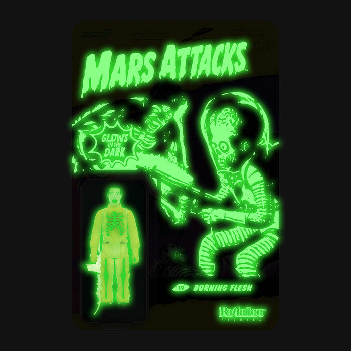 Mars Attacks Glow Burning Flesh - Super 7 action figure collectible [Barcode 840049824188] - Main Image 3