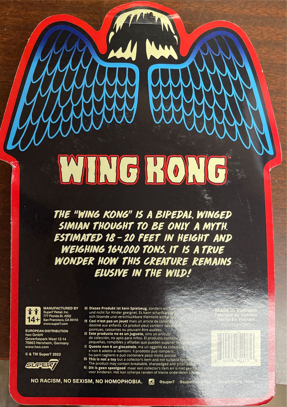 Wing Kong Reaction Super 7 - Super 7 action figure collectible [Barcode 840049821736] - Main Image 2