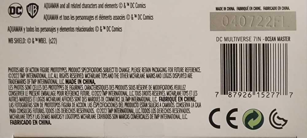 New 52 Ocean Master - DC - VILLAINS (Aquaman Villains) action figure collectible [Barcode 787926152777] - Main Image 4