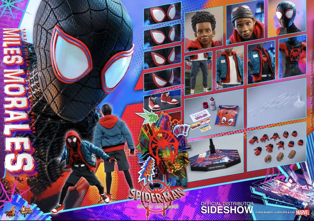 Hot Toys MMS 567 Spider-Man Into The Spiderverse Miles Morales - Hot Toys (Miles Morales) action figure collectible - Main Image 2