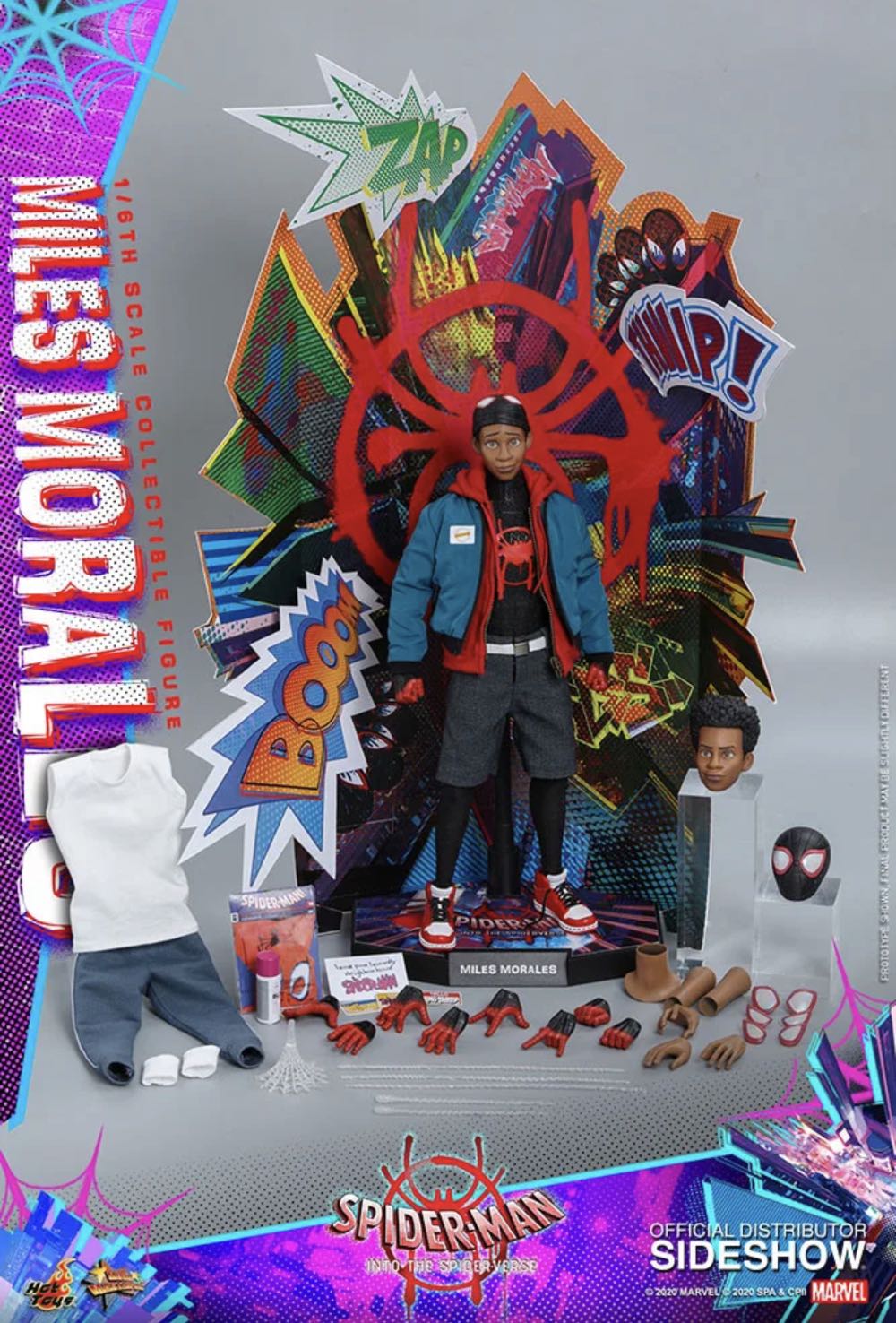 Hot Toys MMS 567 Spider-Man Into The Spiderverse Miles Morales - Hot Toys (Miles Morales) action figure collectible - Main Image 3