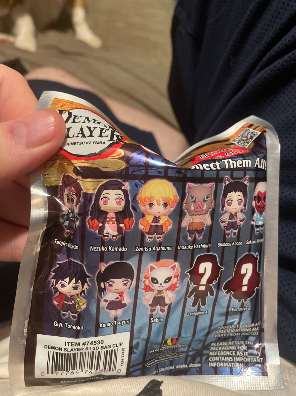 Demon Slayer Series 1 Figure Bag Clip - Monogram (Demon Slayer: Kimetsu no Yaiba) action figure collectible [Barcode 077764745300] - Main Image 2