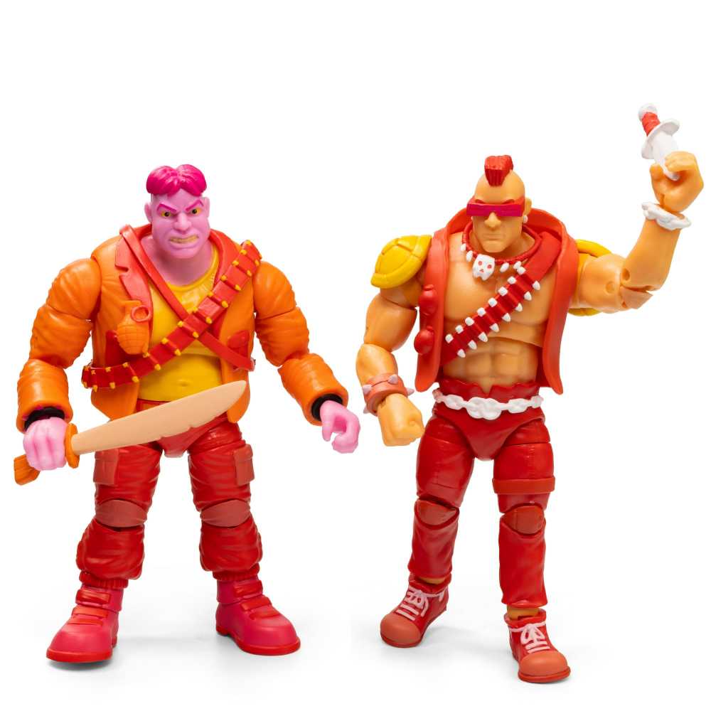 BST AXN Teenage Mutant Ninja Turtles: Arcade Damage Bebop & Rocksteady - The Loyal Subjects (TMNT BST AXN) action figure collectible [Barcode 850039772290] - Main Image 2