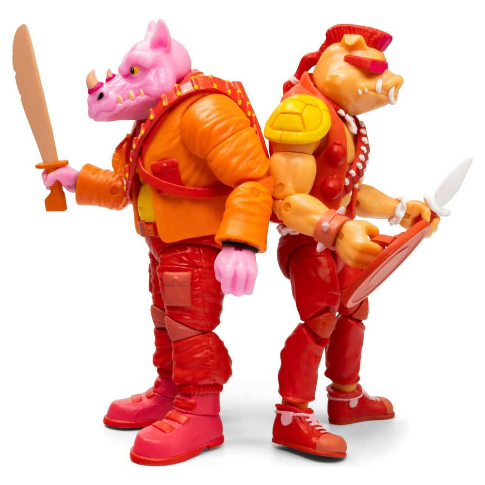 BST AXN Teenage Mutant Ninja Turtles: Arcade Damage Bebop & Rocksteady - The Loyal Subjects (TMNT BST AXN) action figure collectible [Barcode 850039772290] - Main Image 3