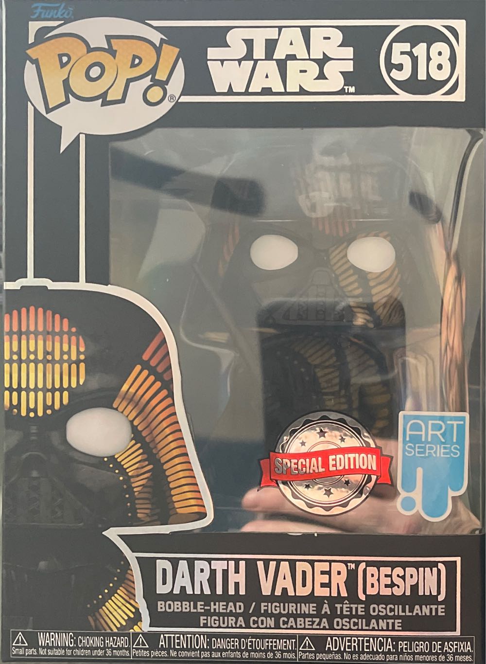 Funko Pop! Artist Series: Star Wars Darth Vader Bespin Pop! Vinyl Bobble-head Limited Edition Exclusive  action figure collectible [Barcode 889698632805] - Main Image 2