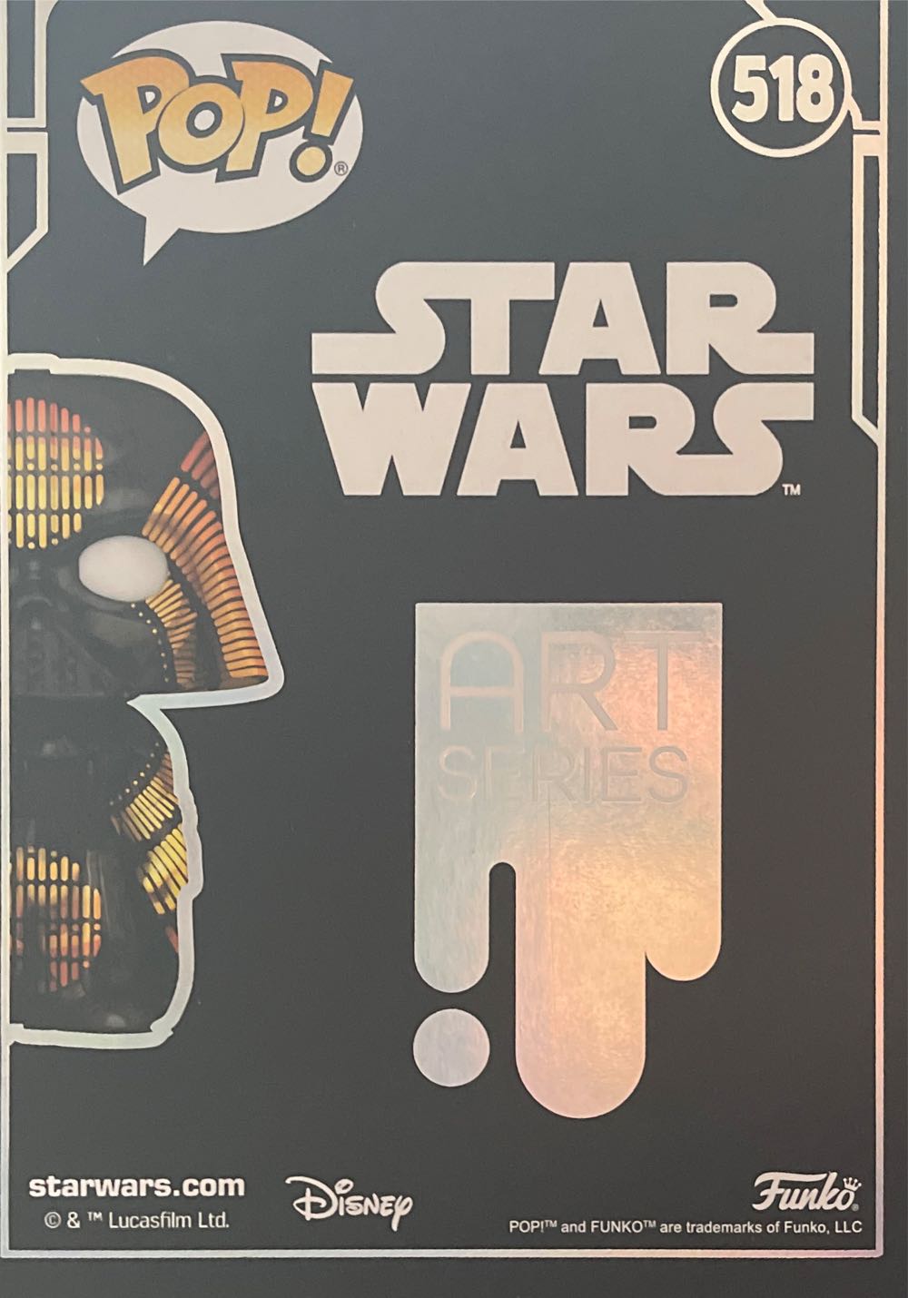Funko Pop! Artist Series: Star Wars Darth Vader Bespin Pop! Vinyl Bobble-head Limited Edition Exclusive  action figure collectible [Barcode 889698632805] - Main Image 3