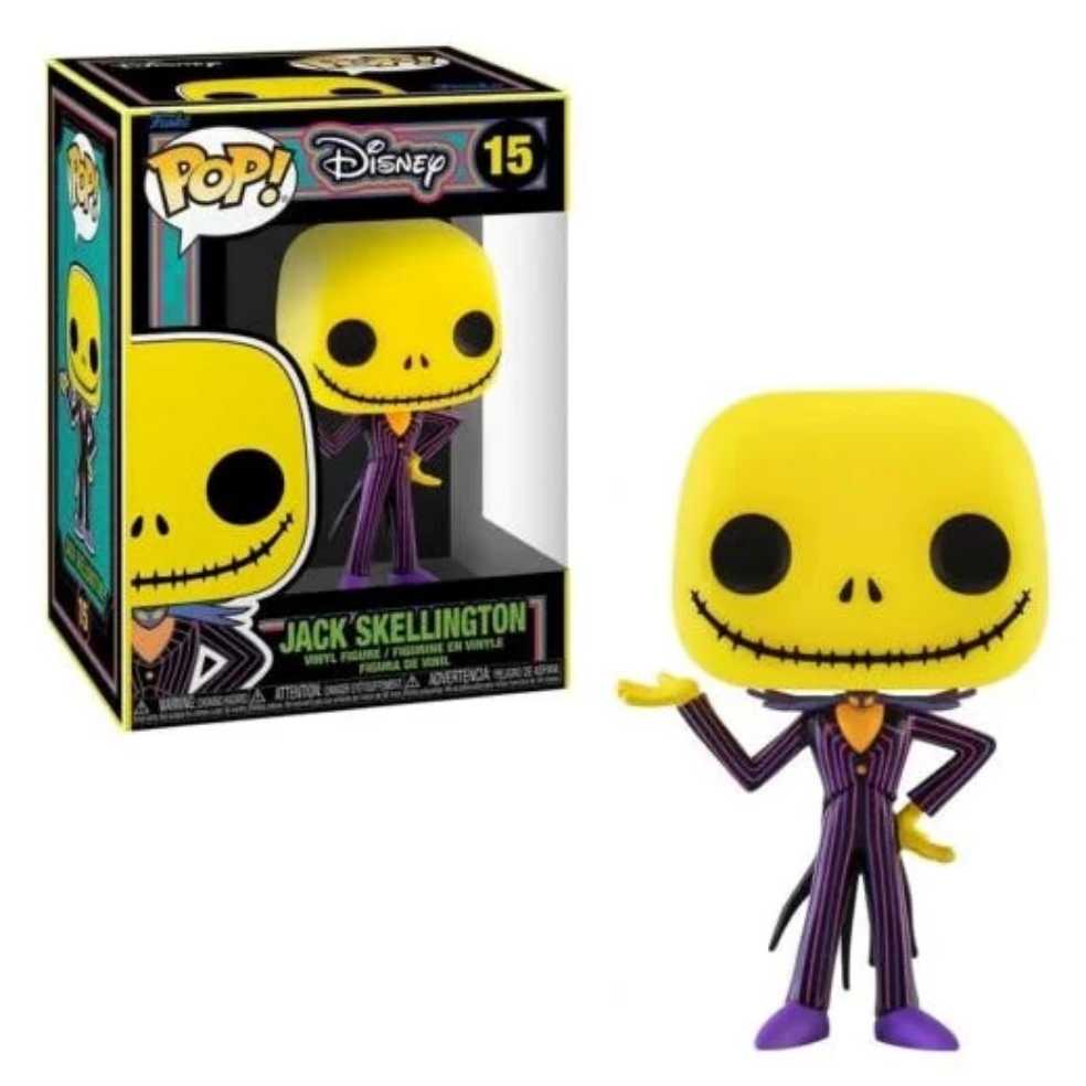 15 Jack Skellington (Black Light) - Disney: The Nightmare Before Christmas AUTOGRAPHED - Funko (Funko Pop!) action figure collectible [Barcode 889698639606] - Main Image 3