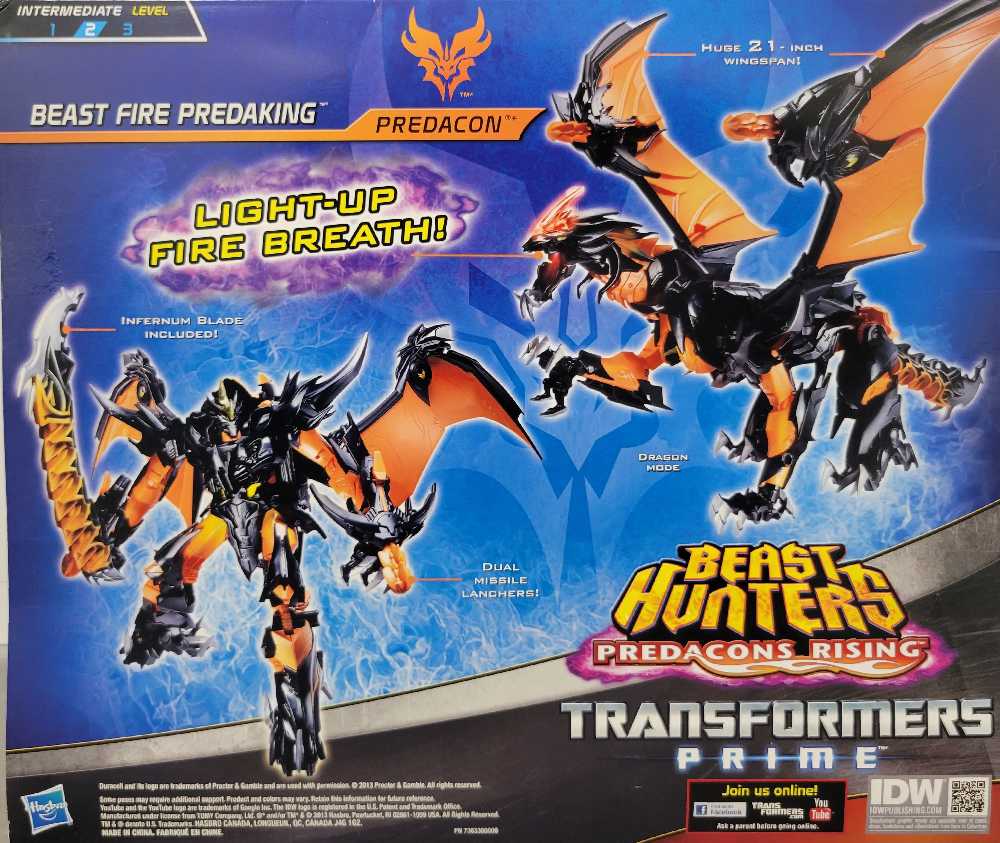 Predaking Beast Fire (Boxed) Target - Hasbro (Prime Beast Hunters) action figure collectible - Main Image 4