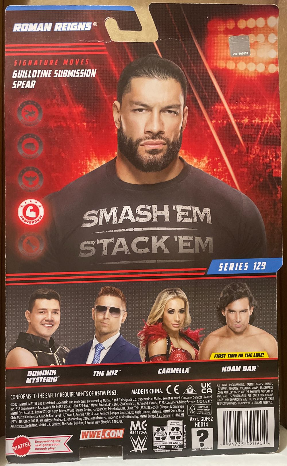 Roman Reigns Basic 129 - Mattel (WWE Basic Series) action figure collectible [Barcode 194735020904] - Main Image 4