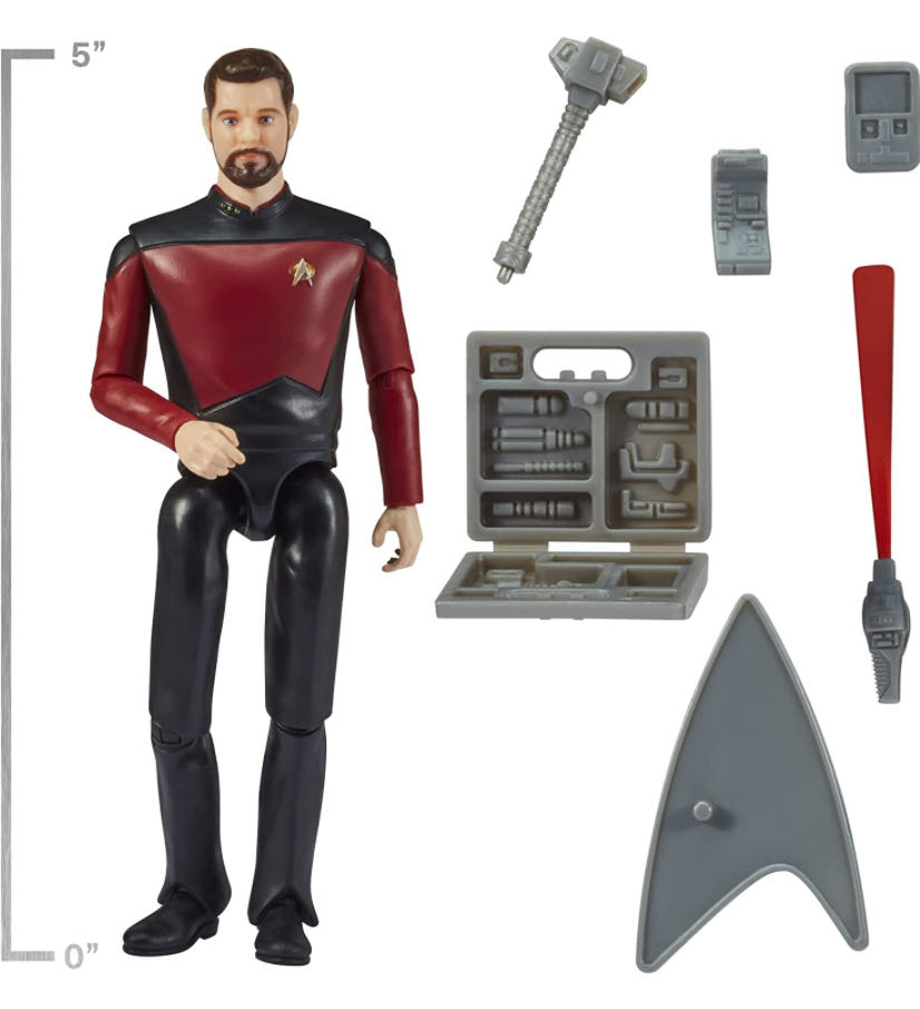 William T. Riker - Playmates (Star Trek  - The Next Generation) action figure collectible [Barcode 043377631439] - Main Image 2