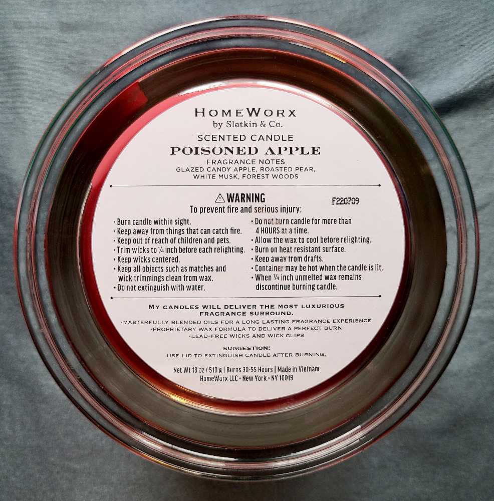 CANDLE: Halloween HomeWorx Poison Apple 2022 - Homeworx (Halloween Candles) action figure collectible - Main Image 2