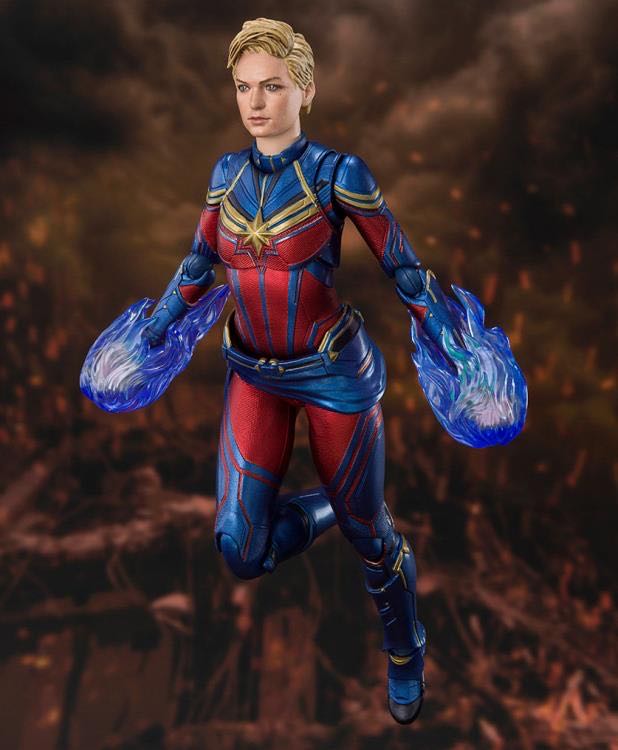 Avengers: Endgame S.H.Figuarts Captain Marvel Exclusive - Bandai Spirits (Marvel) action figure collectible [Barcode 4573102591968] - Main Image 2
