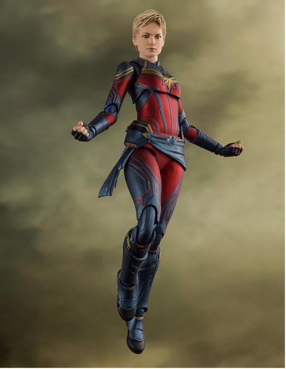 Avengers: Endgame S.H.Figuarts Captain Marvel Exclusive - Bandai Spirits (Marvel) action figure collectible [Barcode 4573102591968] - Main Image 3