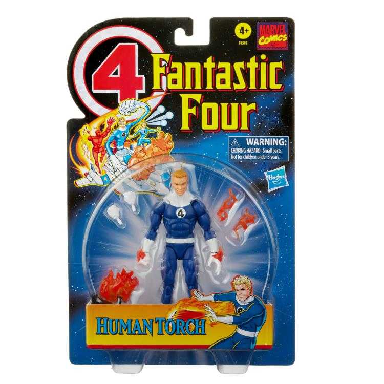 Human Torch (Flaming) (Retro) - Hasbro (Marvel Legends) action figure collectible - Main Image 4