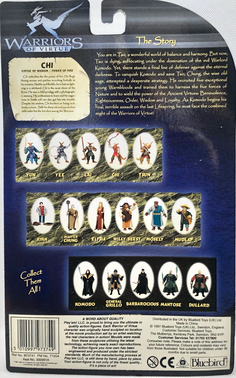 Chi (Wisdom-Fire) - Play’em! LLC (Warriors Of Virtue) (Warriors Of Virtue) action figure collectible - Main Image 2