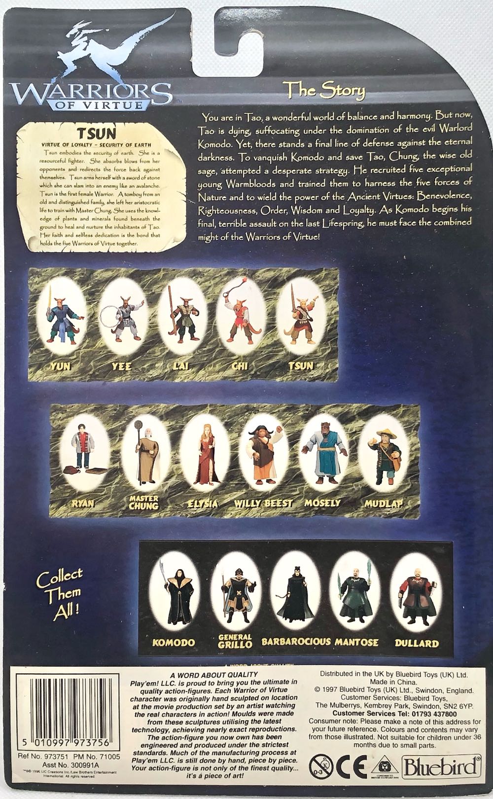 Tsun (Loyalty-Earth) - Play’em! LLC (Warriors Of Virtue) (Warriors Of Virtue) action figure collectible - Main Image 2