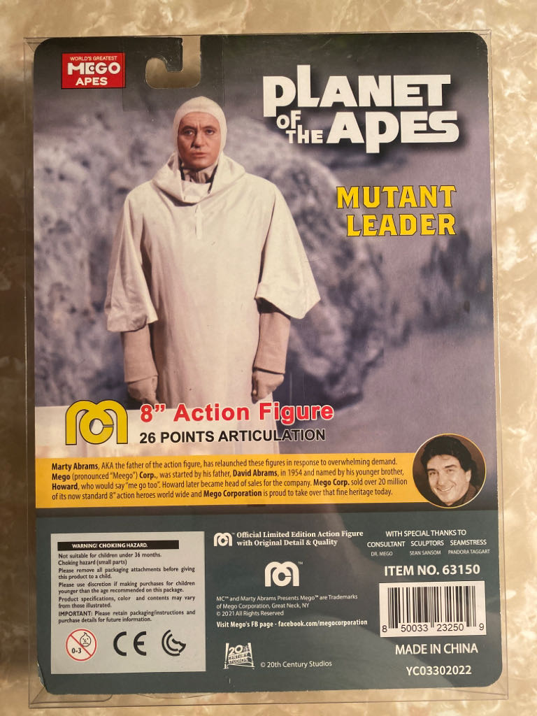 Mego Planet Of The Apes - Mutant Leader - MEGO Corp. (Planet Of The Apes) action figure collectible [Barcode 850033232509] - Main Image 2