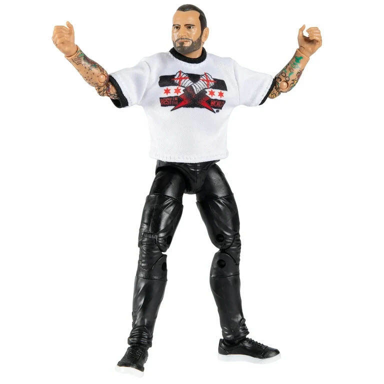 AEW - CM Punk “First Dance” (Ringside Exclusive) - Jazwares AEW (AEW Ringside Collectibles Exclusive Unrivaled Series 1 “Little Bit of the Bubbly” Chris Jericho) action figure collectible [Barcode 191726442066] - Main Image 3