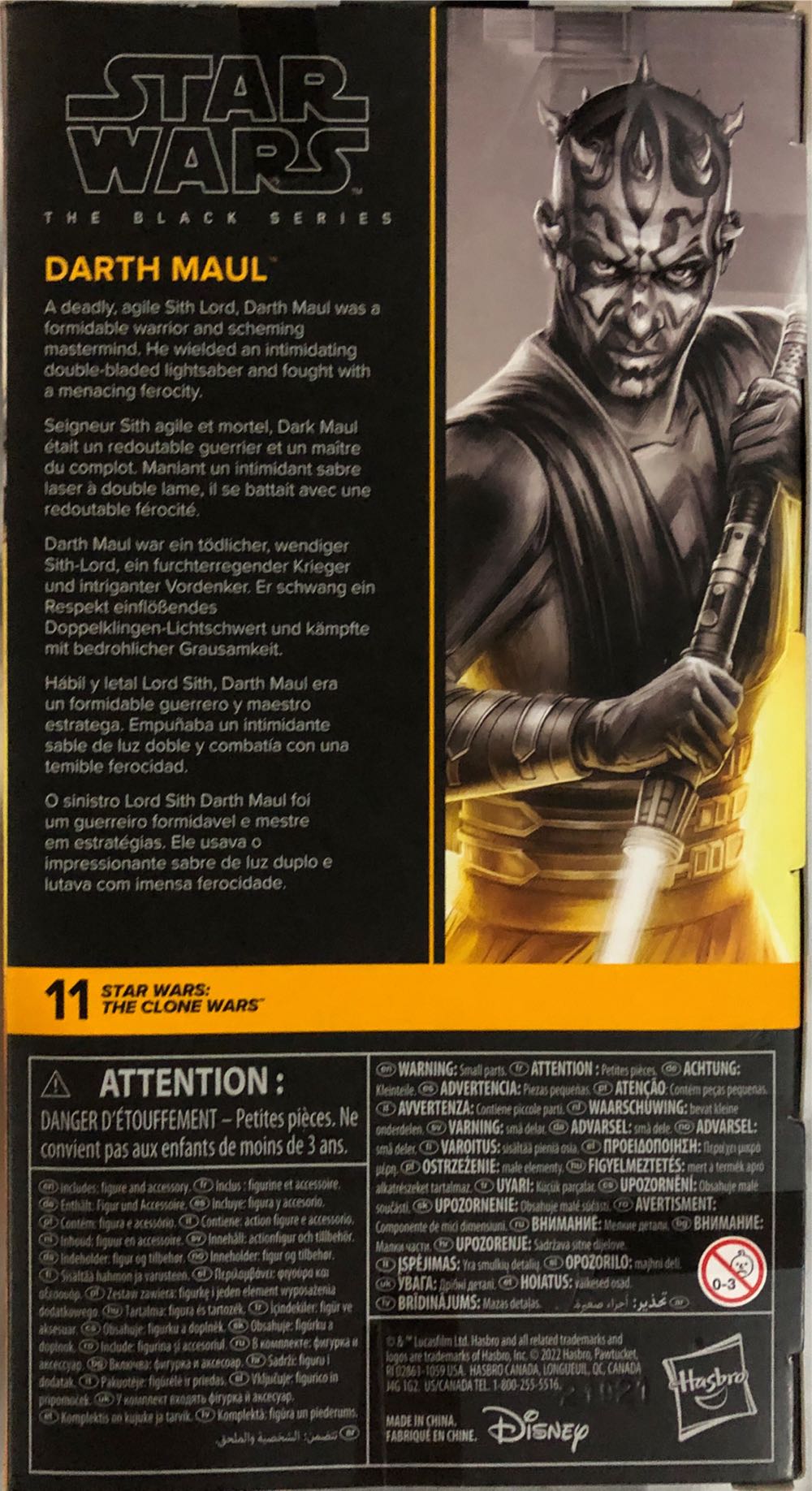 The Clone Wars #11 - Darth Maul - Disney / Hasbro (Star Wars: The Clone Wars) action figure collectible [Barcode 5010994174491] - Main Image 2