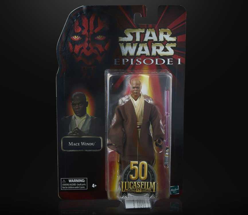 Mace Windu (The Phantom Menace - 50 Anniversary - Hasbro (Star Wars) action figure collectible - Main Image 2