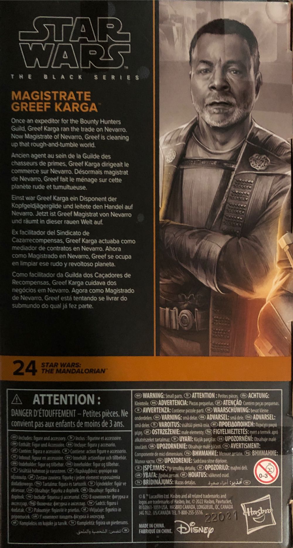 Magistrate Greef Karga - Hasbro (Star Wars: The Mandaloian (Season 2)) action figure collectible [Barcode 5010994110543] - Main Image 2