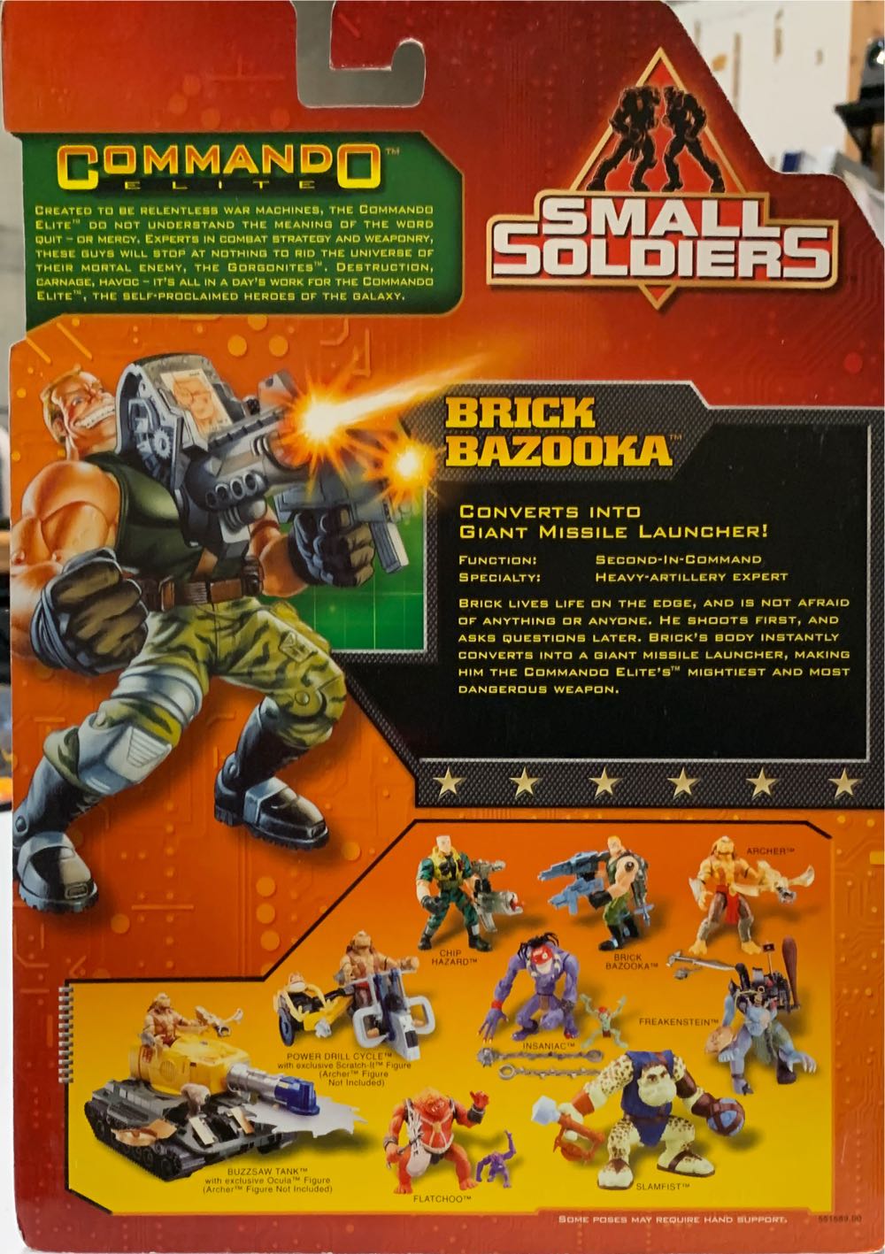 Small Soldiers: Brick Bazooka - Kenner action figure collectible [Barcode 076281551616] - Main Image 2