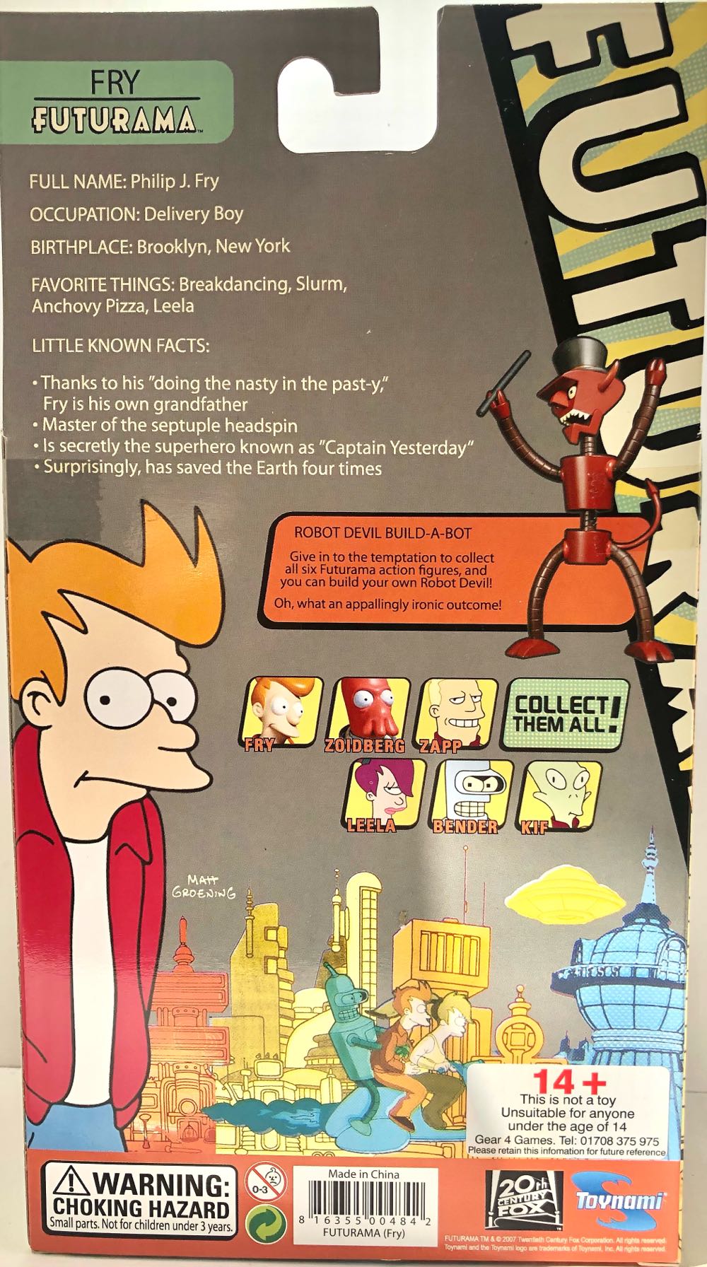 Fry - Toynami (Futurama) (Futurama) action figure collectible - Main Image 2