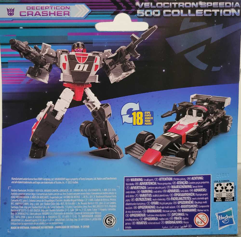 Transformers Legacy Crasher - Hasbro (Legacy Velocitron Speedia 500 Collection) action figure collectible - Main Image 3