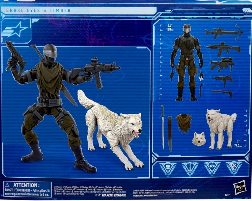 Snake Eyes & Timber (v2) #52 - Hasbro (G.I. Joe) action figure collectible [Barcode 5010994104993] - Main Image 2