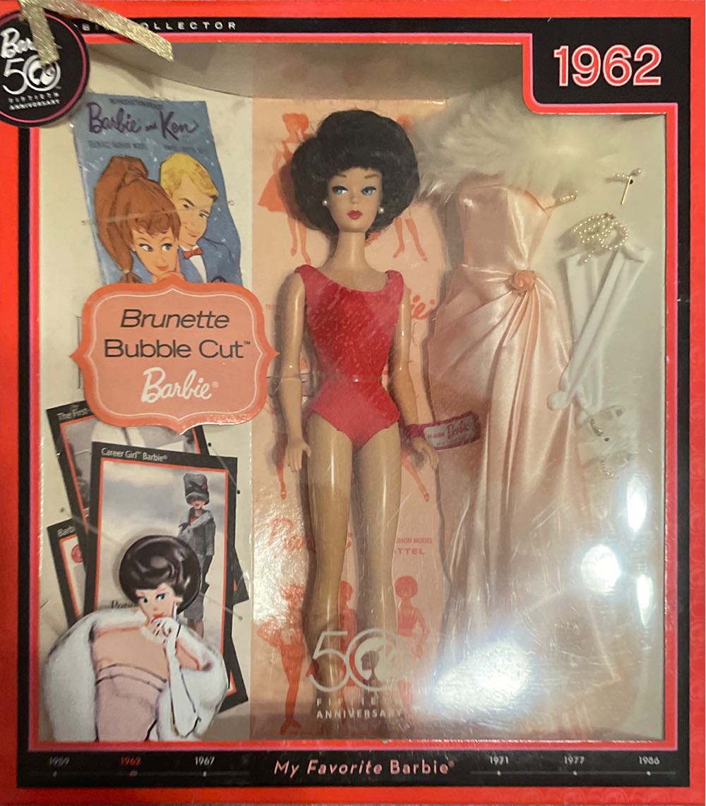 Barbie My Favorite Time Capsule Brunette Bubble Cut Doll  action figure collectible [Barcode 027084675245] - Main Image 3