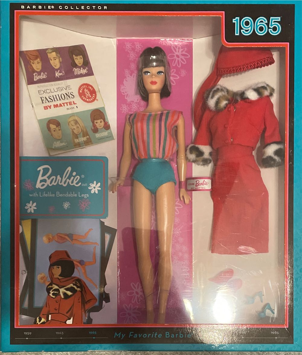 My Favorite Barbie Doll With Lifelike Bendable Legs Brunette  action figure collectible [Barcode 027084880625] - Main Image 2