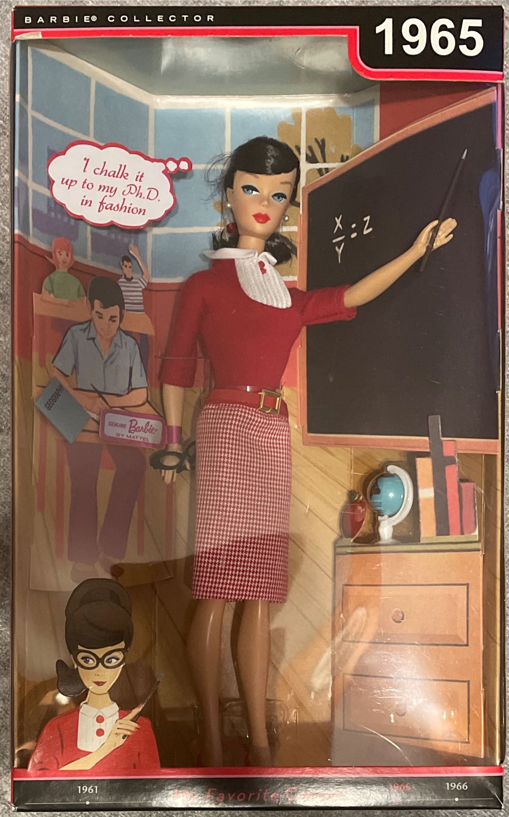 Barbie My Favorite Career Vintage Student Teacher Barbie Doll  action figure collectible [Barcode 027084821918] - Main Image 2