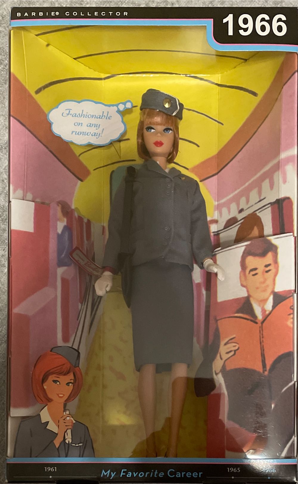 Barbie Collector My Favorite Career Pan American Airways Stewardess  action figure collectible [Barcode 027084821932] - Main Image 2