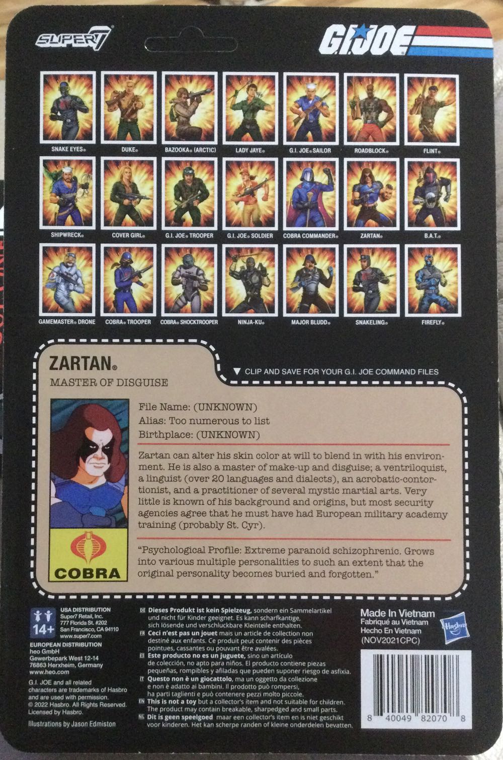 G.I. Joe (Super7) - Zartan - Hasbro (G.I. Joe (Super7)) action figure collectible - Main Image 2