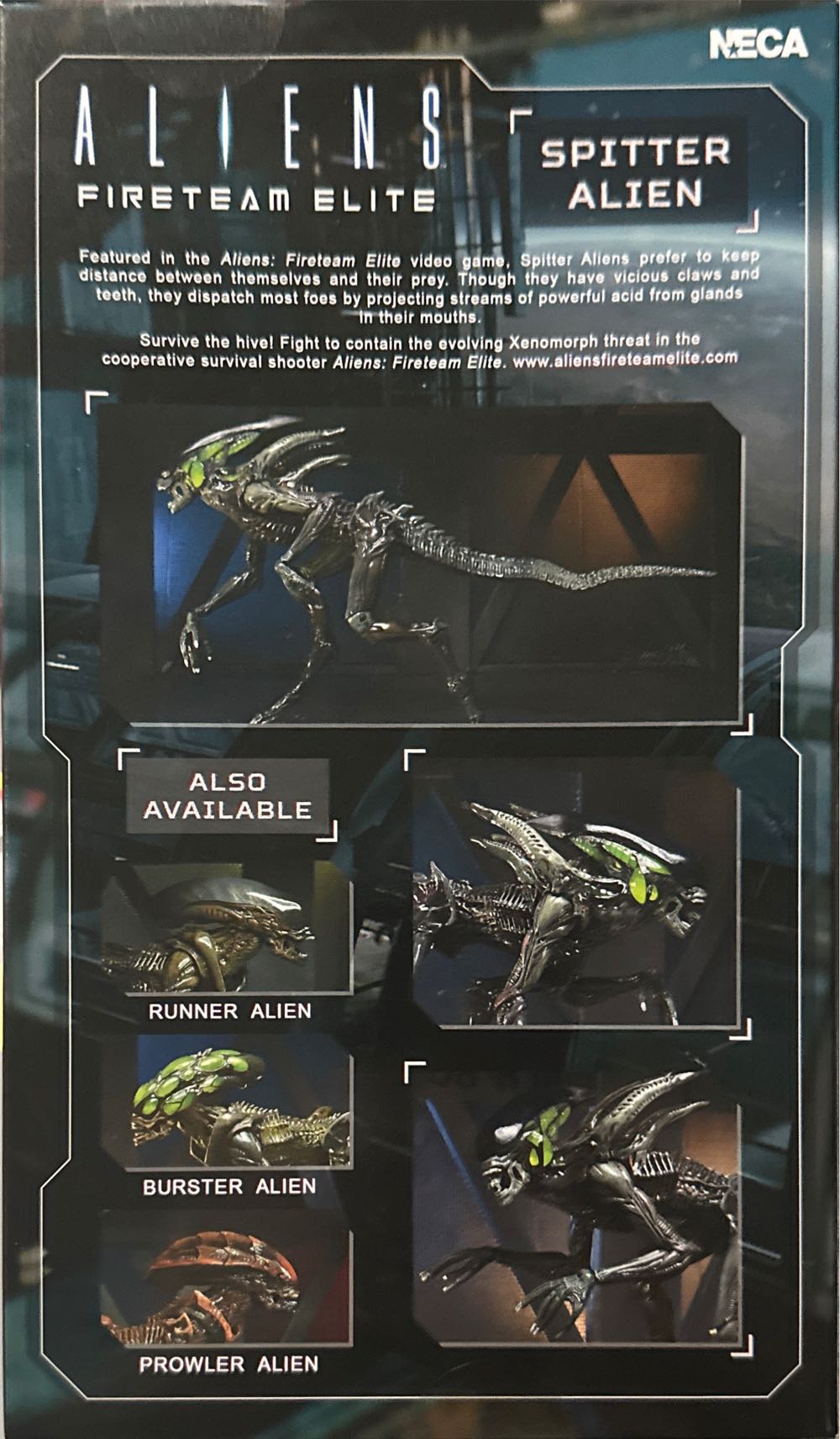 Aliens: Aliens Fireteam Elite: Spitter Alien from Arcade Video Game - Neca (Space/Horror) action figure collectible [Barcode 634482517130] - Main Image 2