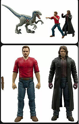 JW -  Dominion: Extreme Damage Owen & Velociraptor ‘Blue’ Pursuit Pack - Mattel (Jurassic World Dominion) action figure collectible [Barcode 887961943818] - Main Image 3