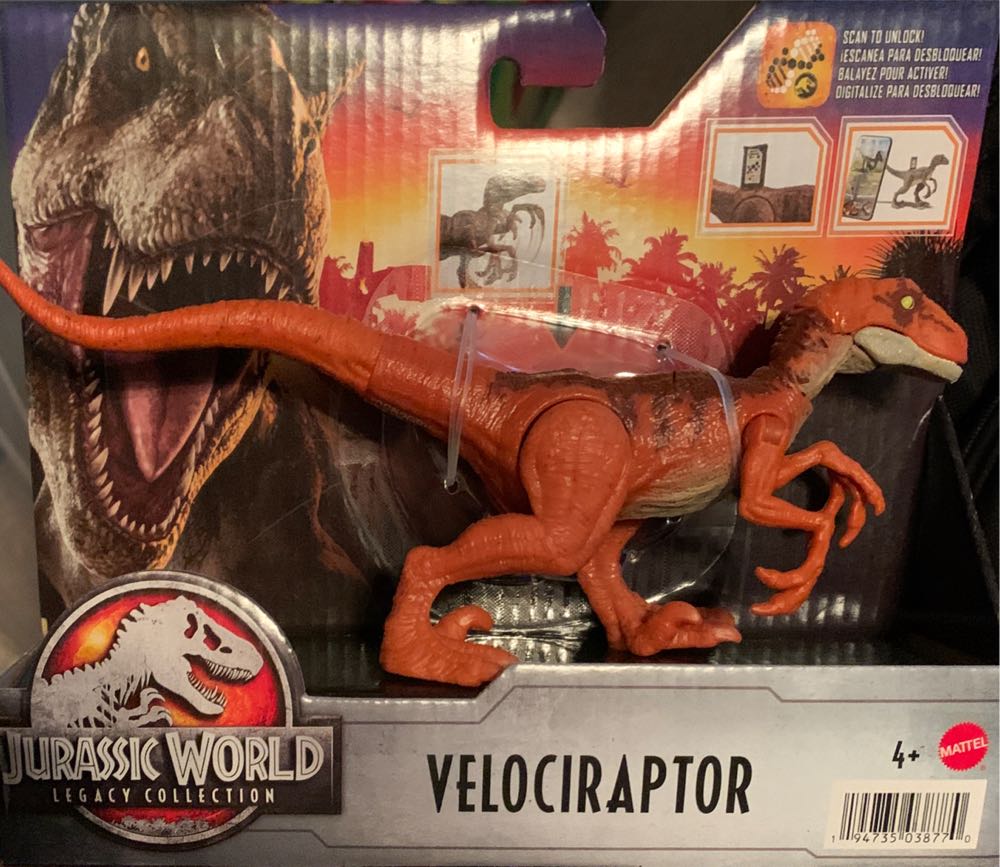 Velociraptor (Red) - Mattel (JW Legacy Collection) action figure collectible [Barcode 194735038770] - Main Image 2