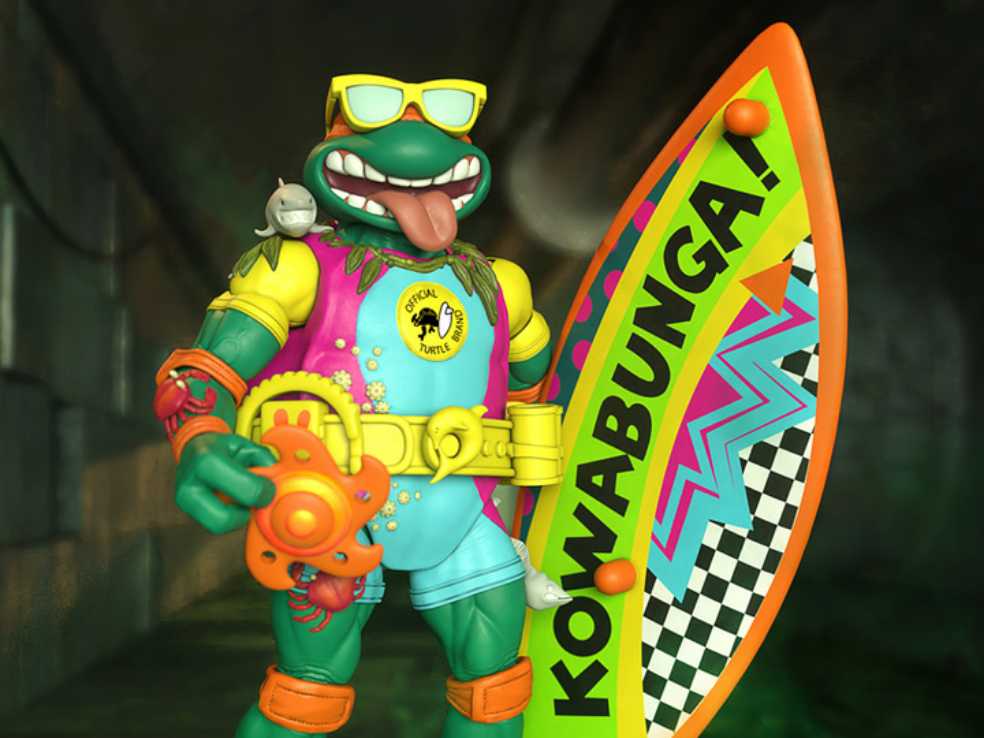 TMNT (Ultimates): Sewer Surfer Mike Loose - Super 7 (TMNT Ultimates) action figure collectible [Barcode 840049818859] - Main Image 4