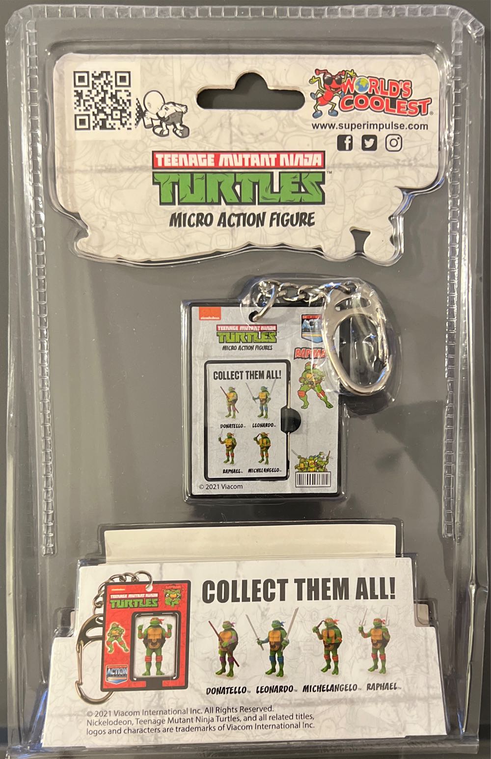 World’s Coolest: Raphael - Super Impulse (World’s Smallest: TMNT) action figure collectible [Barcode 810010992345] - Main Image 2