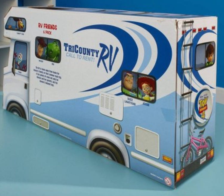 Disney And Pixar Toy Story 4 Character Figures Story Pack Road Trip Adventure 6-pack Woody Buzz Rex Slinky Jessie And Forky - Mattel action figure collectible [Barcode 887961746679] - Main Image 2