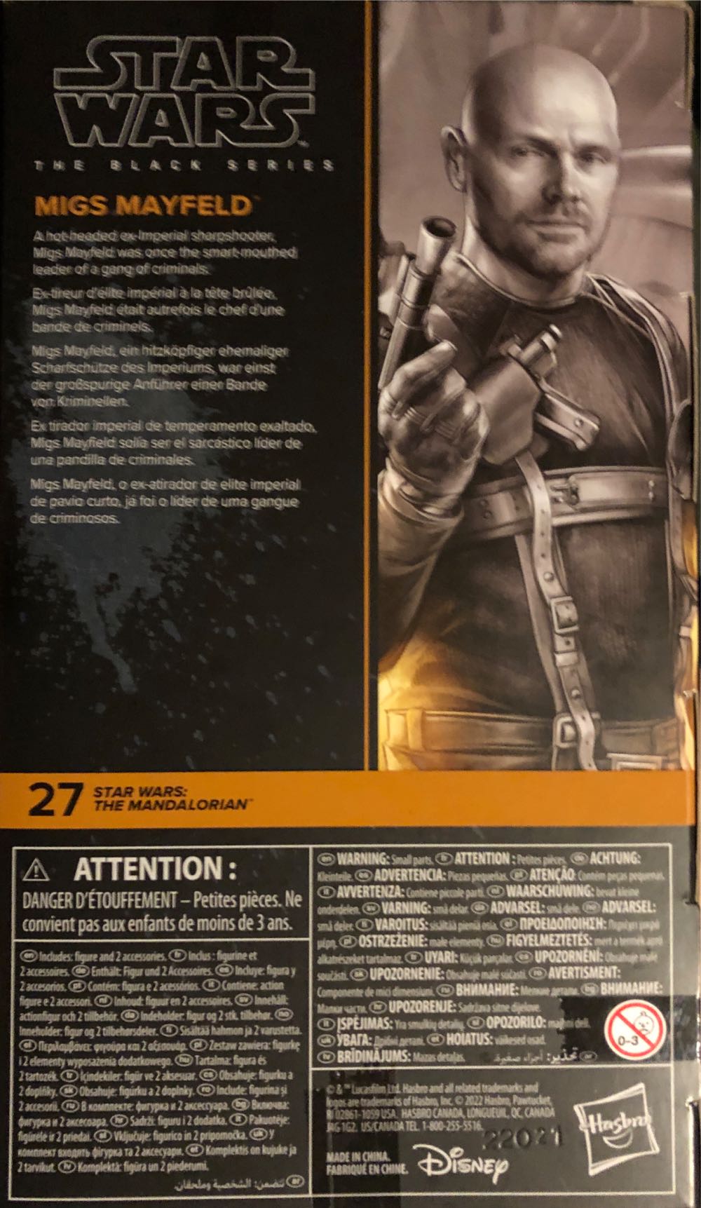 Migs Mayfeld - Hasbro (Star Wars: The Mandalorian) action figure collectible [Barcode 5010994174477] - Main Image 2