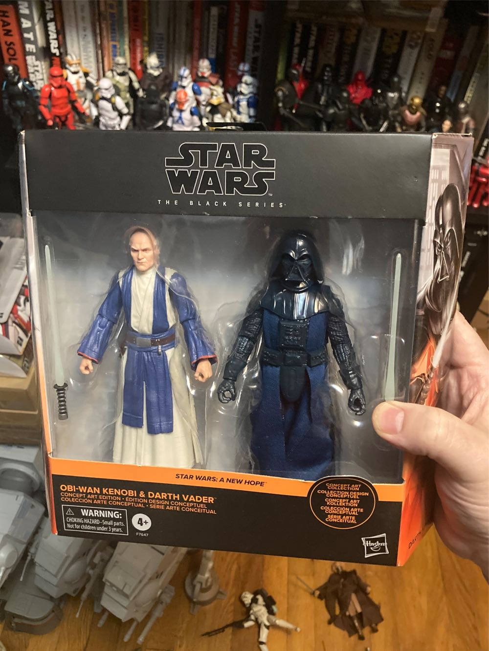 Obi-Wan Kenobi & Darth Vader ( Concept Art Edition ) - Hasbro (Star Wars : A New Hope) action figure collectible [Barcode 461013220111] - Main Image 4